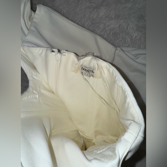 NWOT HOUSE OF CB Tamara Ivory Strapless Corset Maxi Dress sz XL - Picture 10 of 12